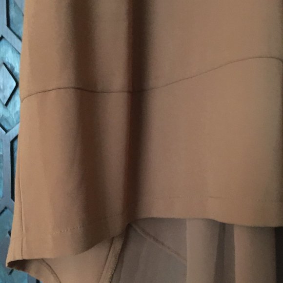 NWOT Flowy Boho Chestnut Brown High Low Dress - Picture 7 of 16